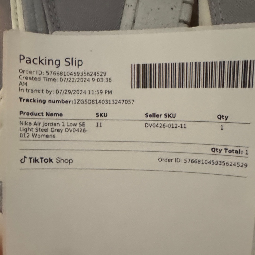 Nike Air Jordan 1 Low SE Gray and White